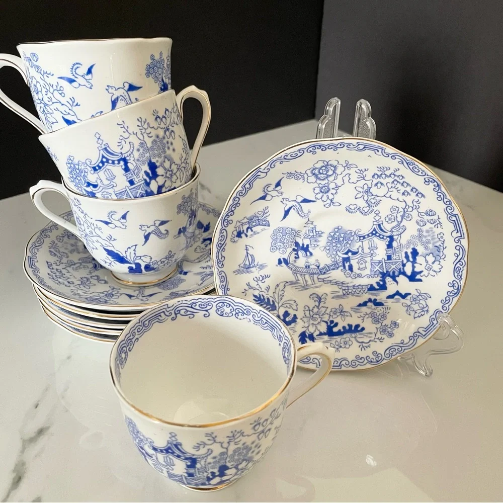 10 Piece SET - Cups & Saucers - Mikado by Royal Albert